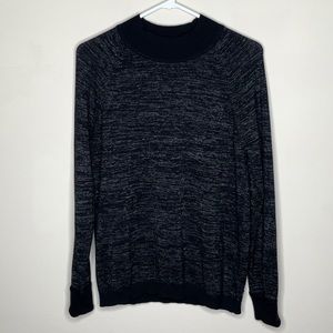 Lululemon Soft Shine Sweater Women’s Size 10 Cashmere Pullover Long Sleeve Black